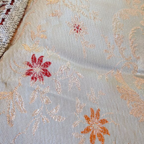 Reversible Vintage Tapestry Silk Bedspread - Picture 11 of 12